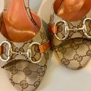 Gucci - Horsebit Guccissima Canvas Mule